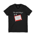 Sketchy AF | Cotton V-Neck T-Shirt