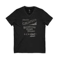 World's Greatest Recovering People Pleaser — Cat Dad T-Shirt | Cotton V-Neck