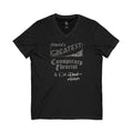 World's Greatest Conspiracy Theorist — Cat Dad T-Shirt | Cotton V-Neck