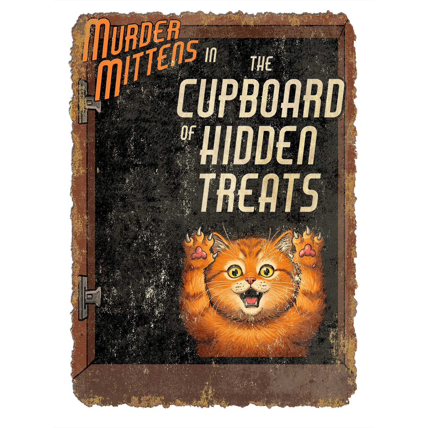 Murder Mittens in The Cupboard of Hidden Treats | Cotton V-Neck T-Shirt