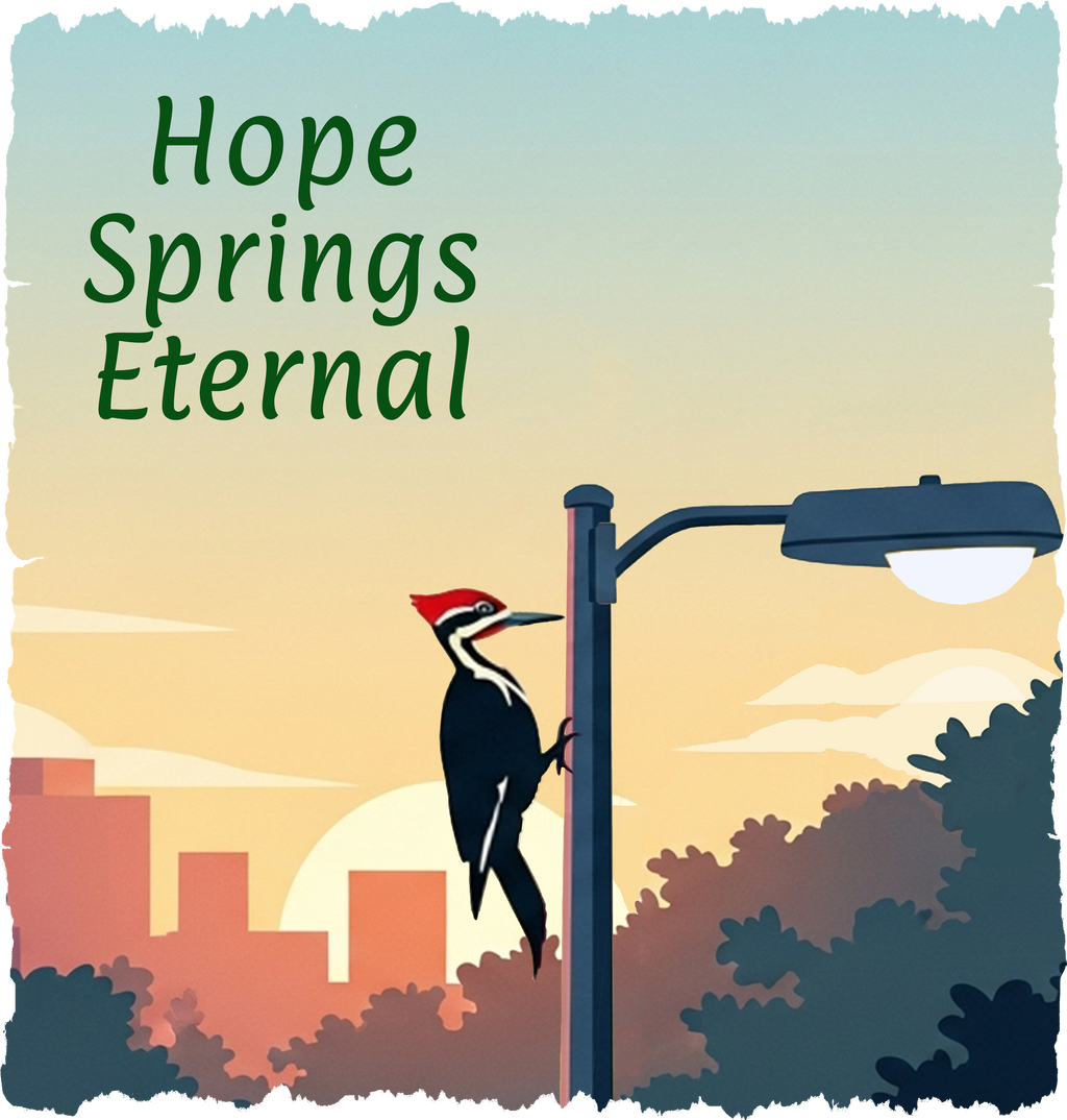 Hope Springs Eternal | Cotton V-Neck T-Shirt