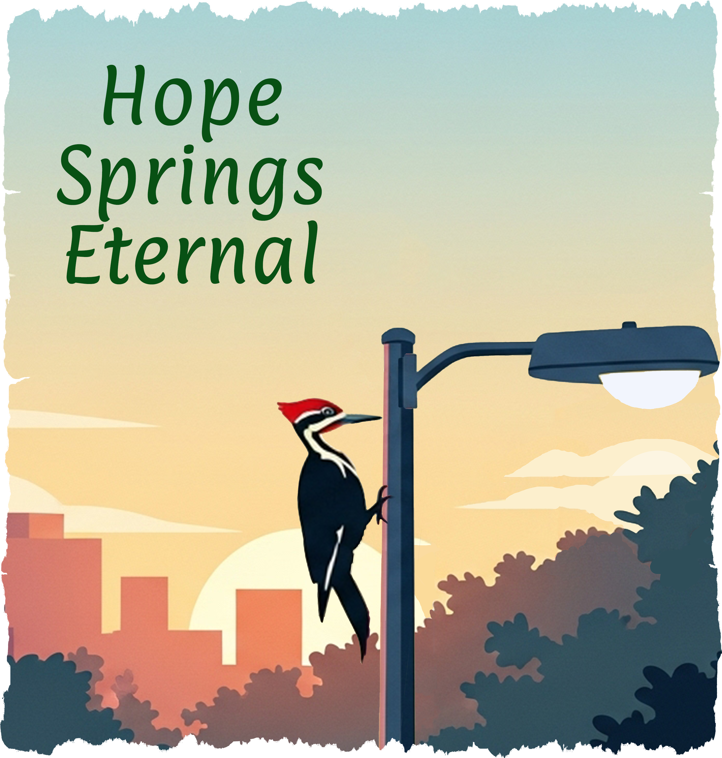 Hope Springs Eternal | Cotton V-Neck T-Shirt