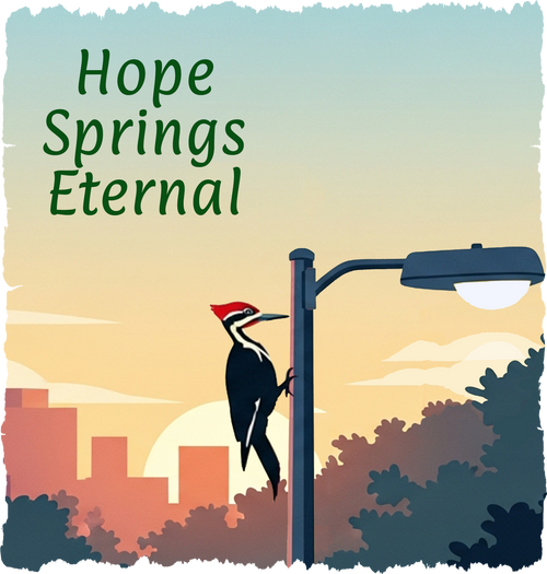 Hope Springs Eternal | Cotton V-Neck T-Shirt