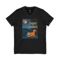 Murder Mittens in Zoomies at Midnight! | Cotton V-Neck T-Shirt