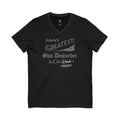 World's Greatest Shit Disturber — Cat Dad T-Shirt | Cotton V-Neck