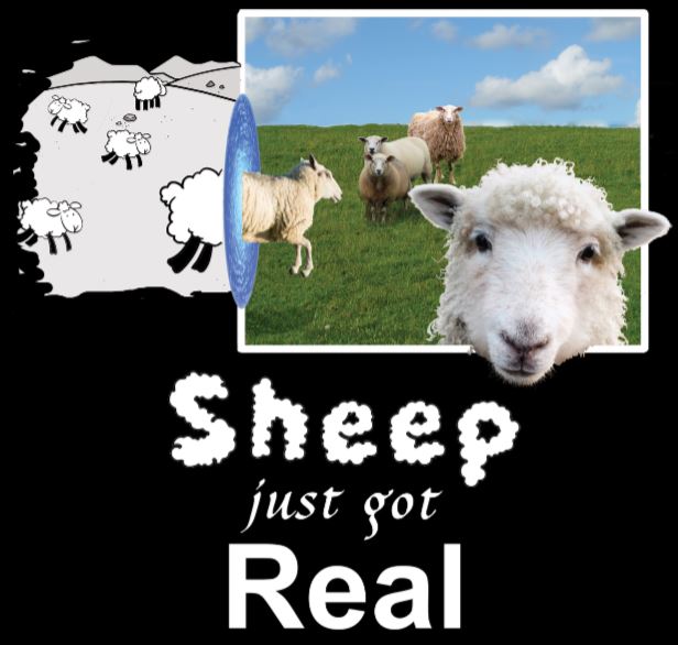 Sheep Just Got Real | Organic Cotton Crew Neck T-Shirt