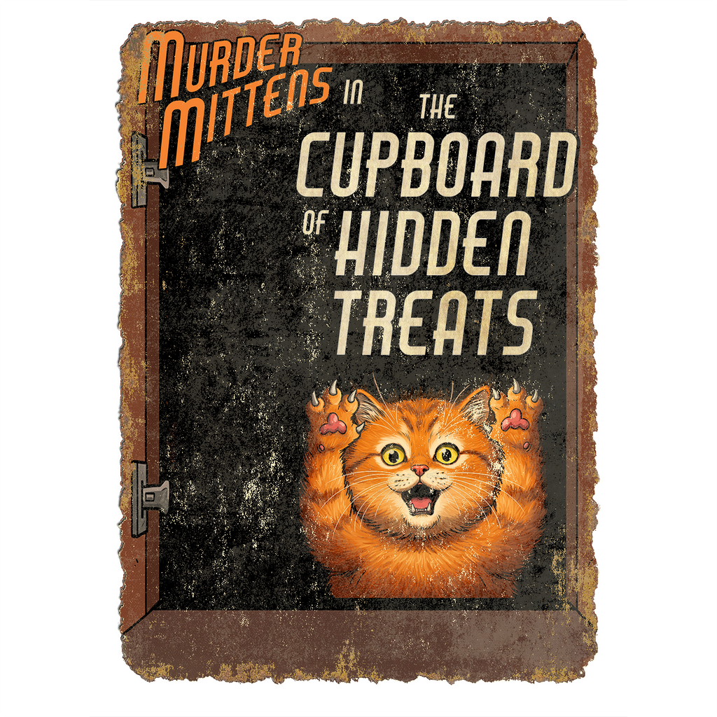 Murder Mittens in the Cupboard of Hidden Treats | Organic Cotton Crew Neck T-Shirt
